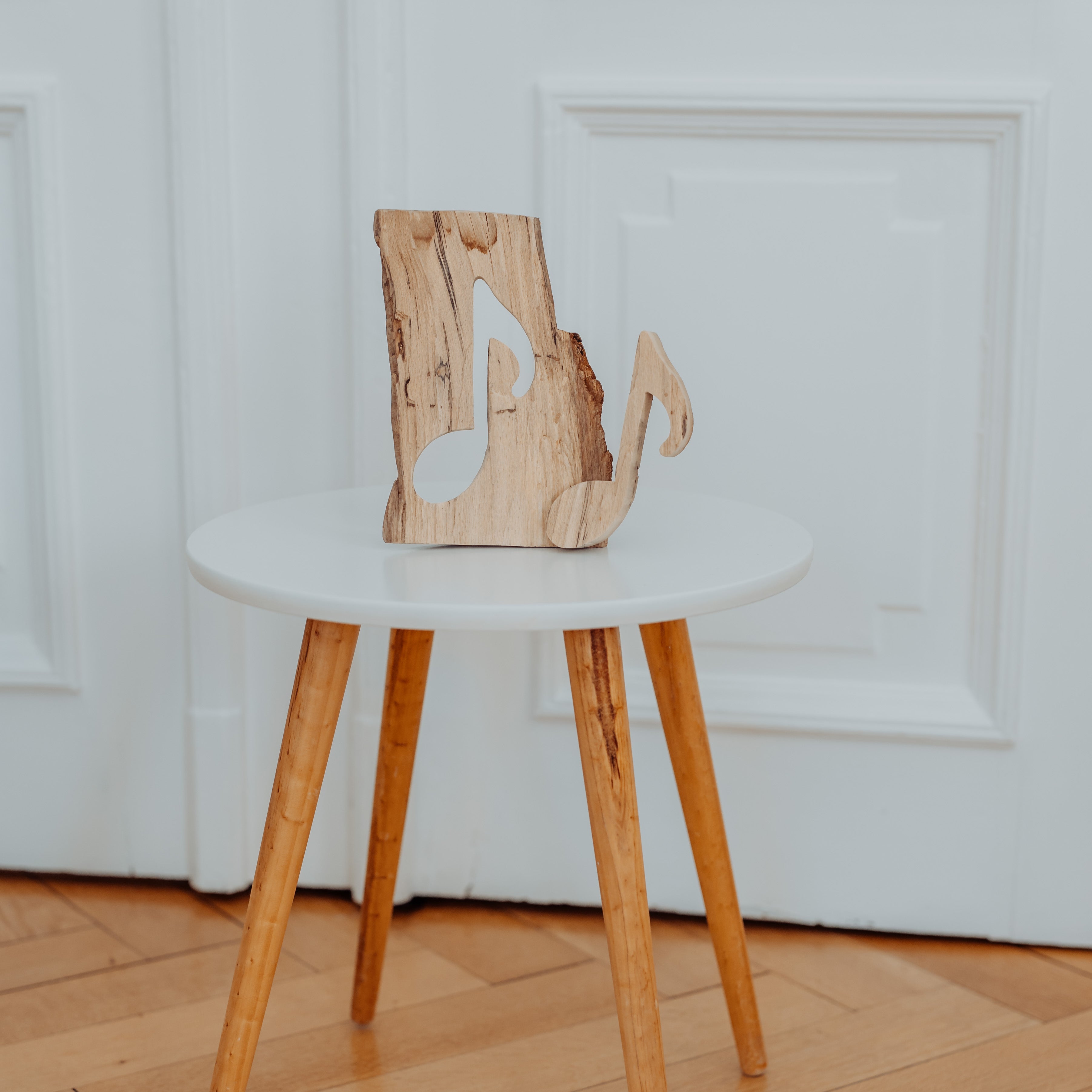 Holzkunstwerk Achtelnote