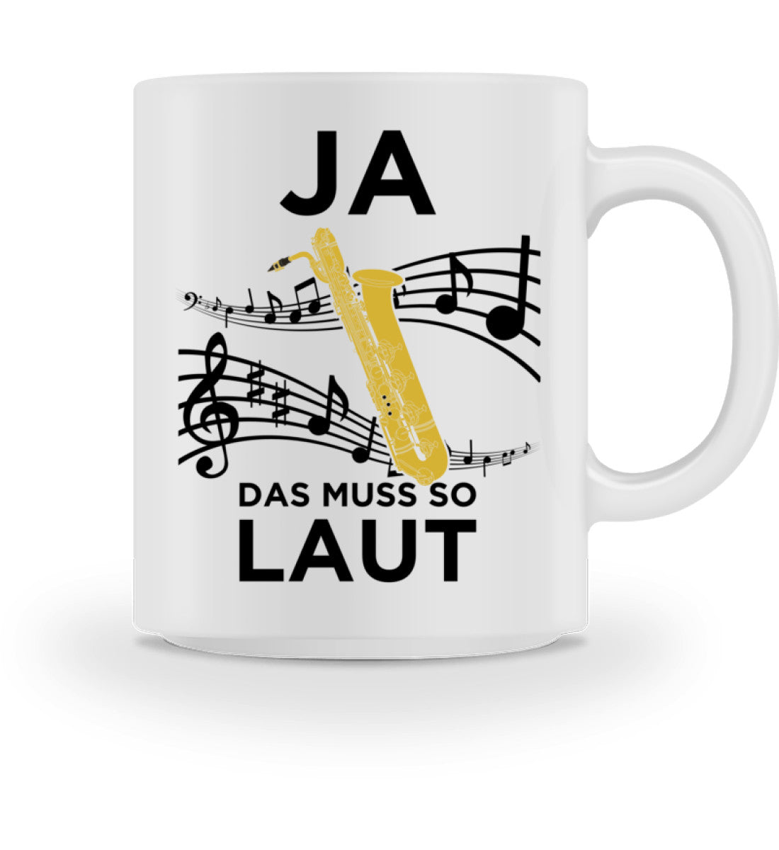 Lustige Bariton-Saxophonisten Tasse