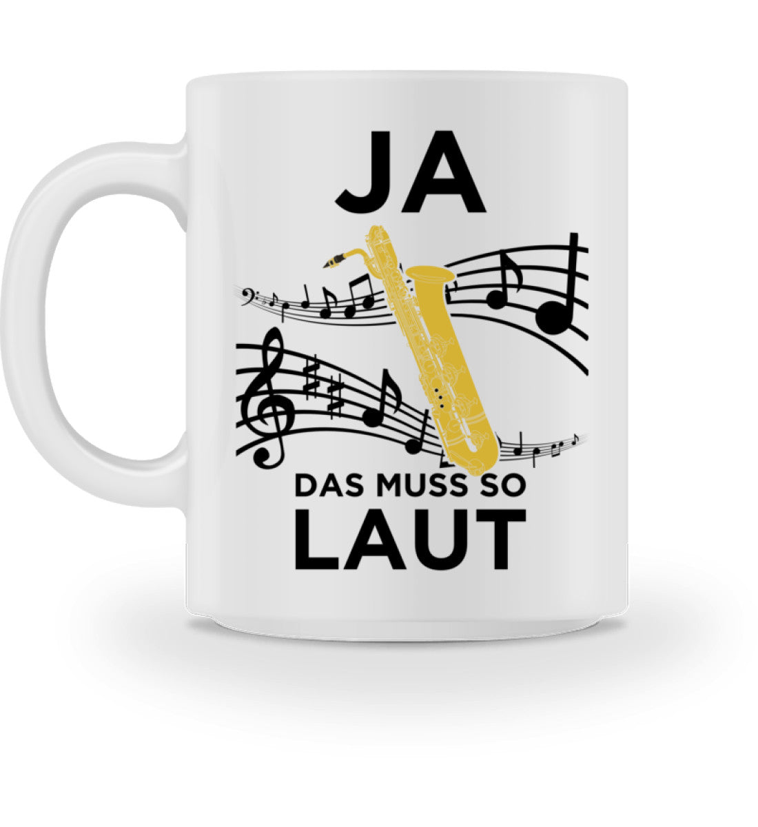 Lustige Bariton-Saxophonisten Tasse