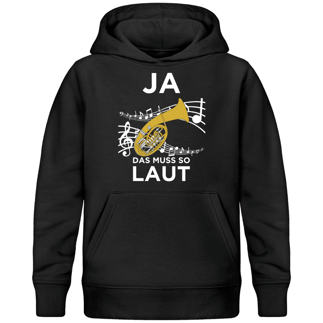 Bariton Muss So Laut Premium Bio Kinder Hoodie