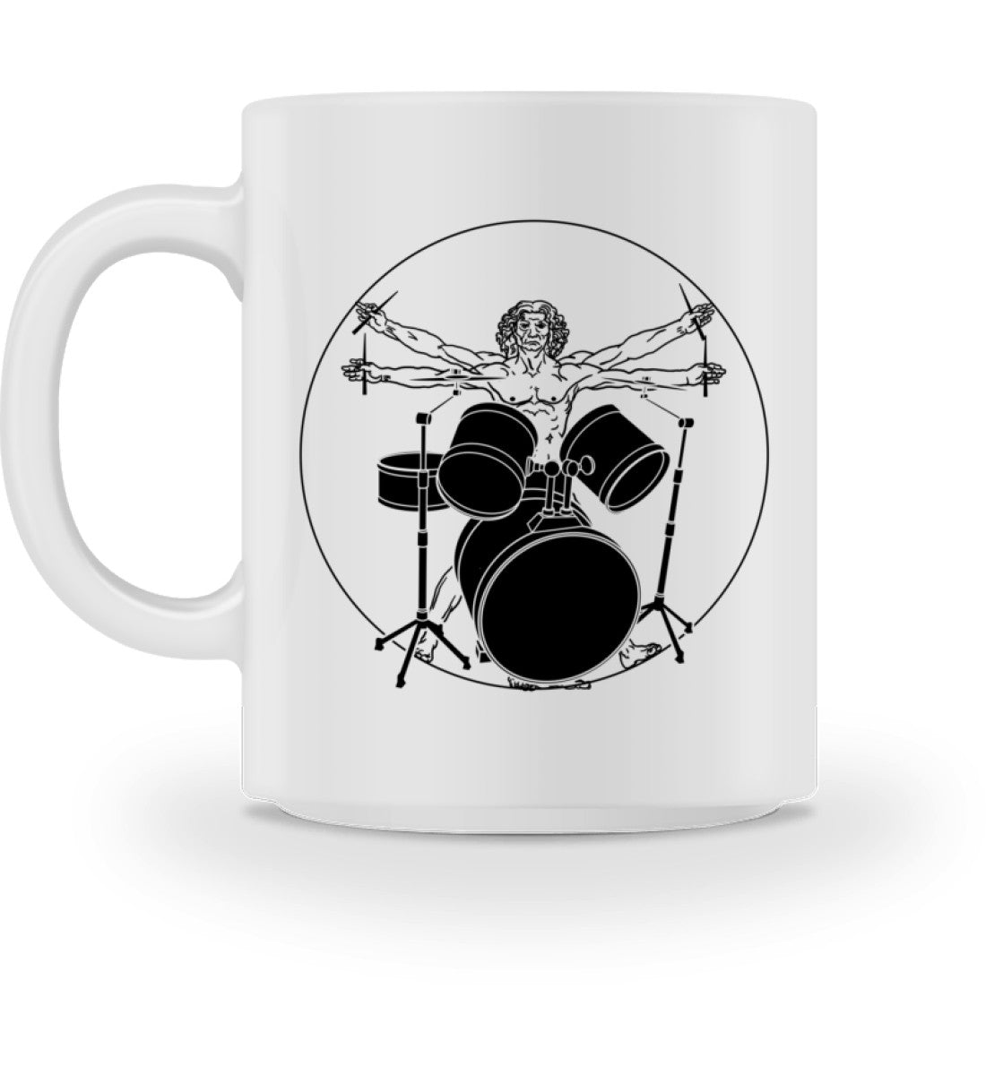 Da Vinci Drummer für Schlagzeuger – Tasse