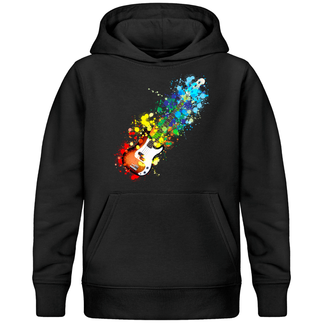 E-Bass Splash Design – Premium Bio Kinder Hoodie