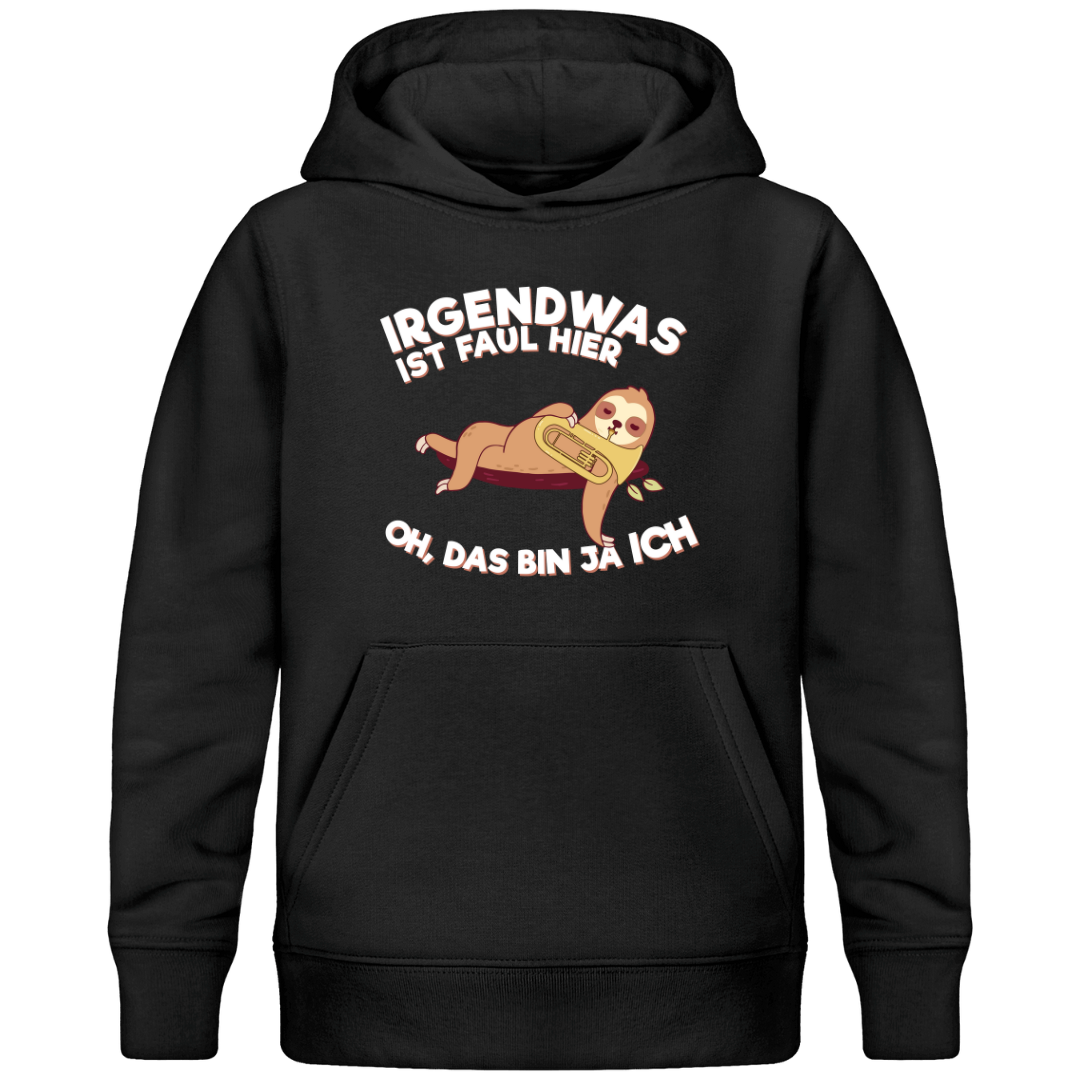 Euphonium Faultier Design – Premium Bio Kinder Hoodie