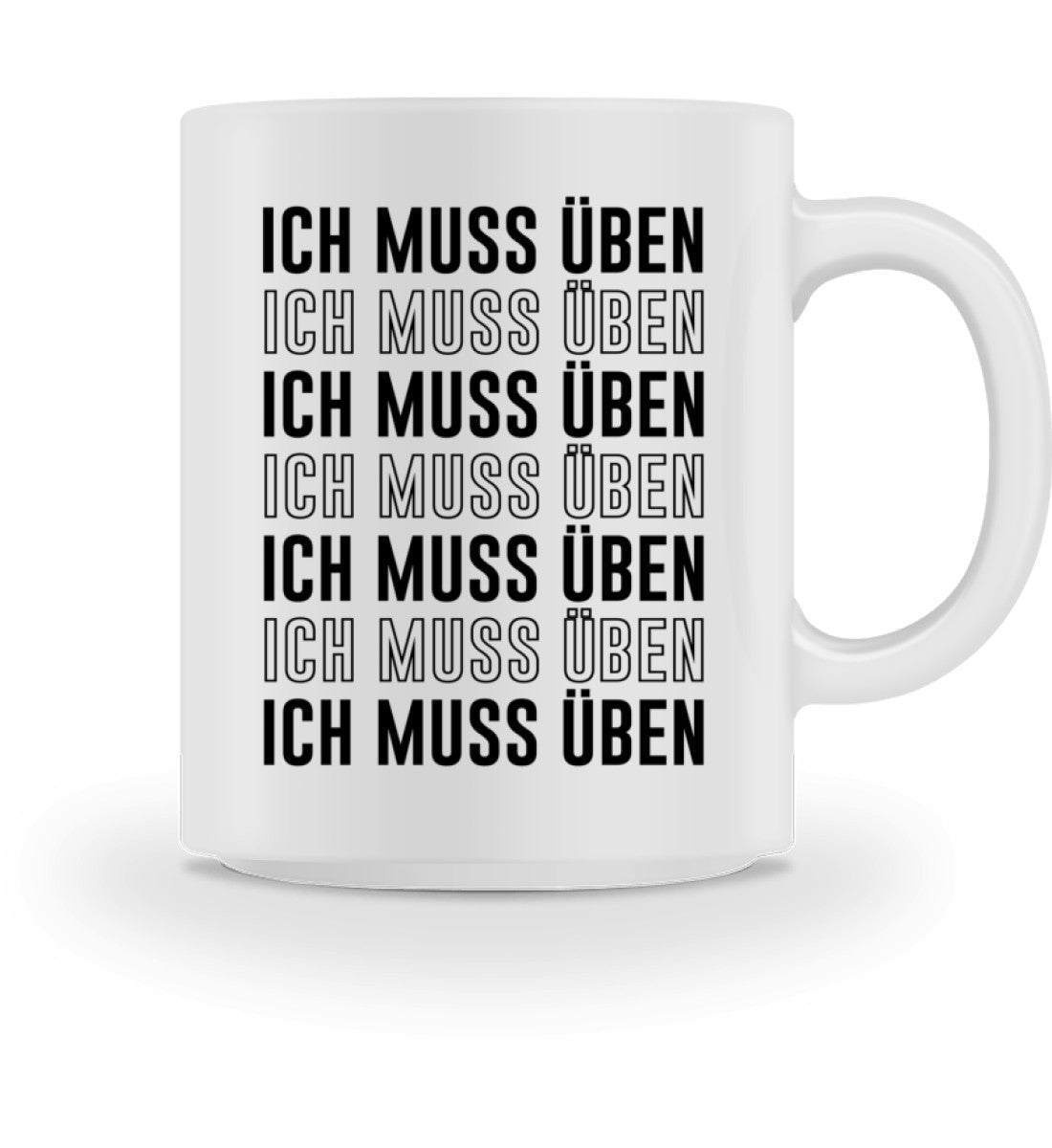 Ich muss Üben Lustige Musiker – Tasse
