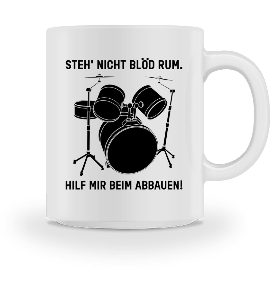 Lustige Schlagzeug Tasse