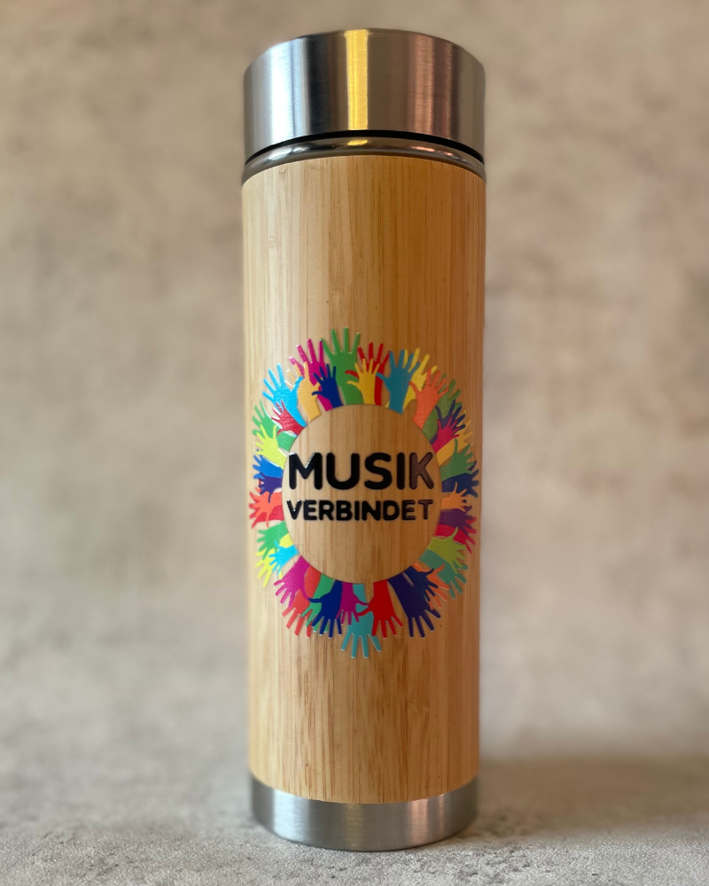 ♥ Musik verbindet - Thermoskanne zur Spendenaktion