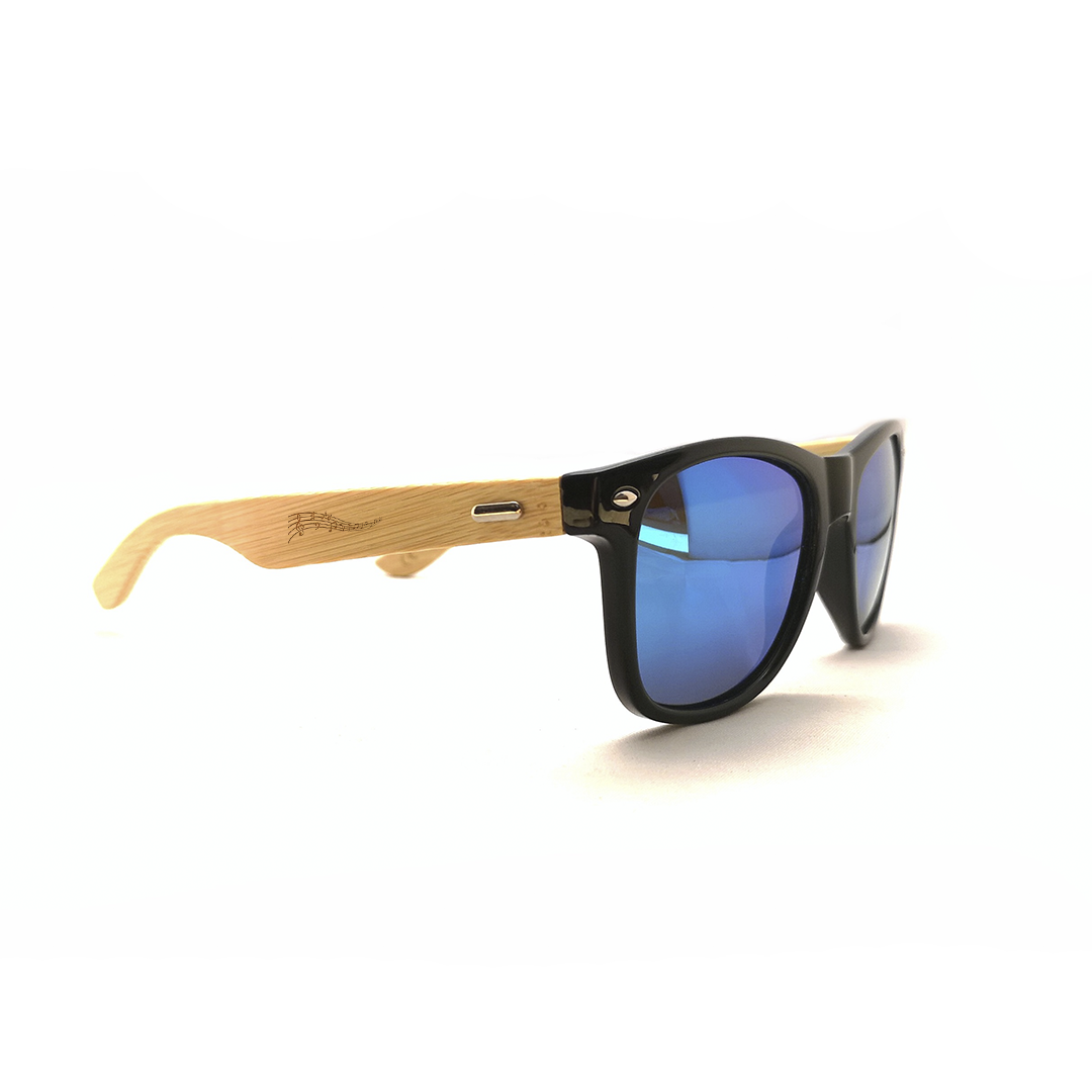 Sonnenbrille "Blasmusik Legende" mit Bambus-Bügeln