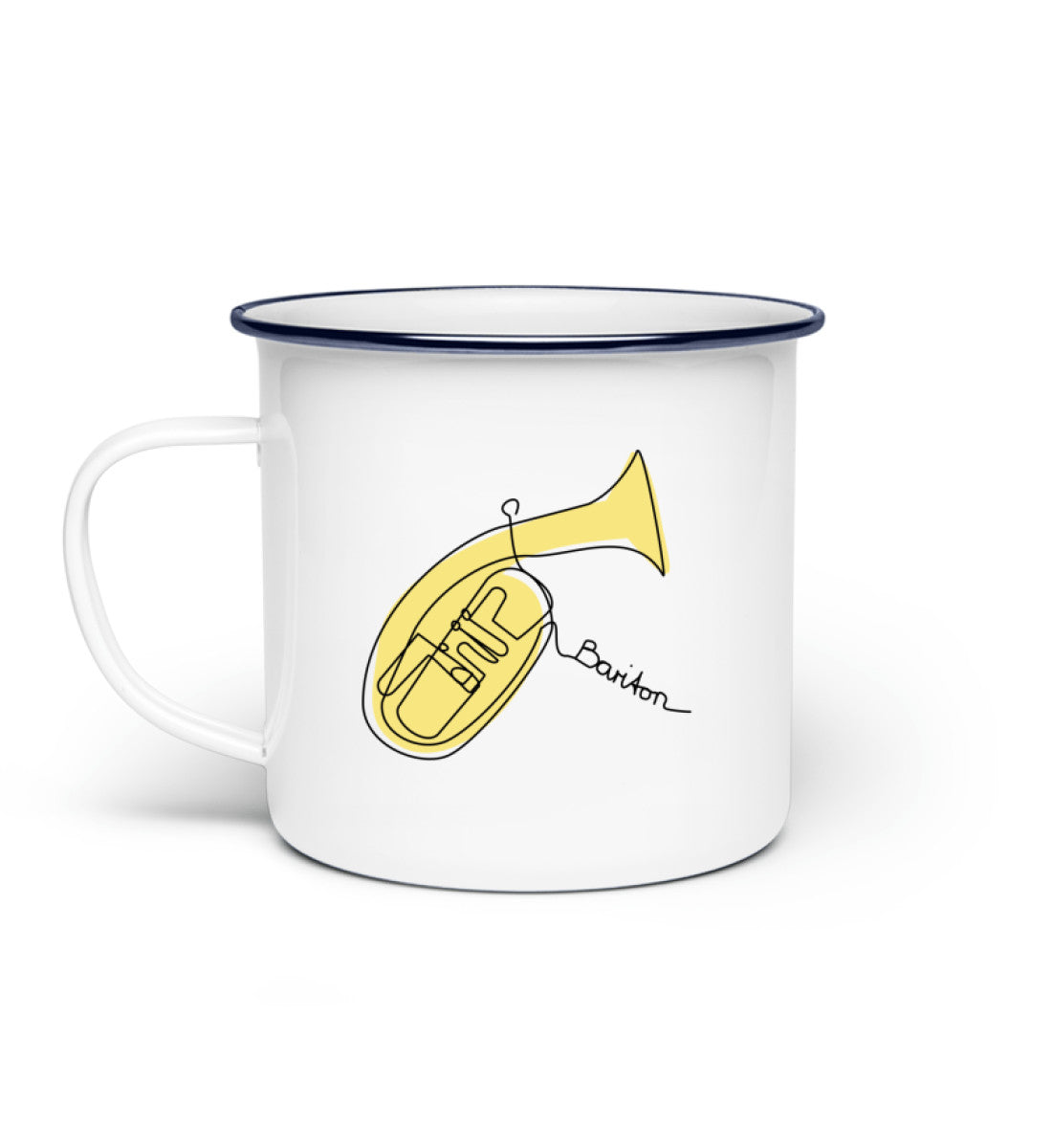 Bariton Emaille Tasse