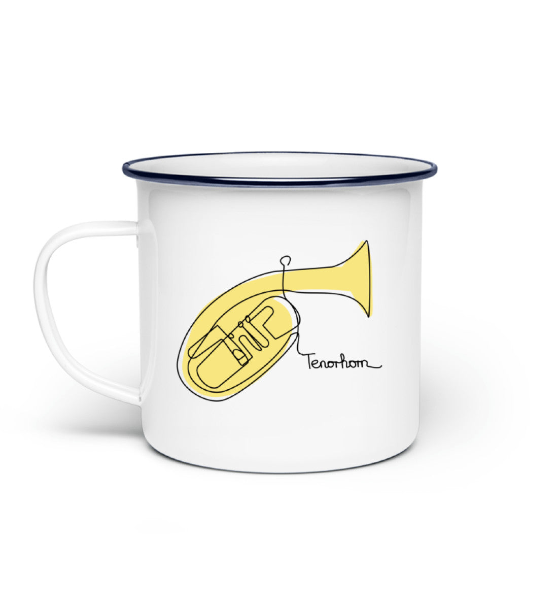 Tenorhorn Emaille Tasse