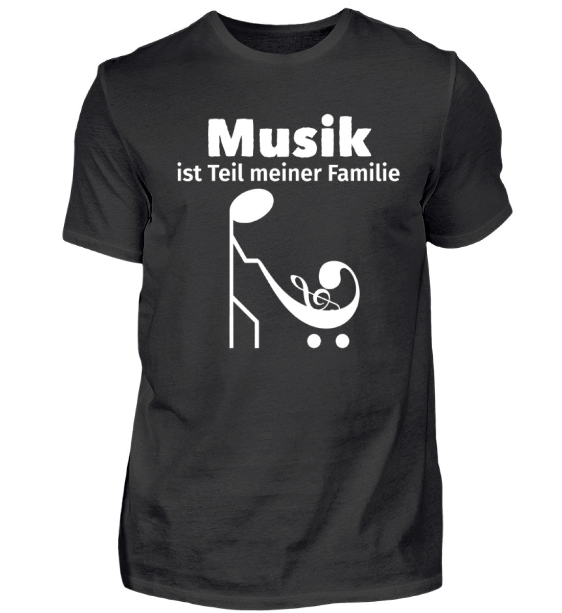 Musik Familie T-Shirt Schwarz