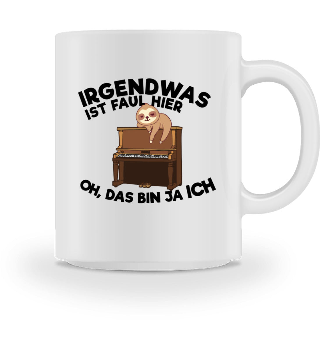 Klavier Tasse Faultier