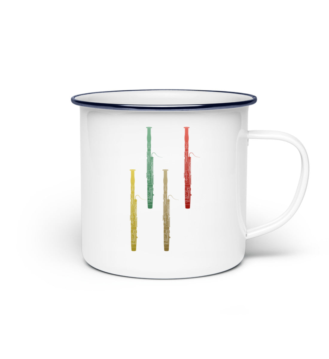 Emaille Tasse Fagott