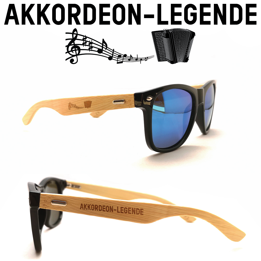 Musiker Sonnenbrillen Akkordeon Legende
