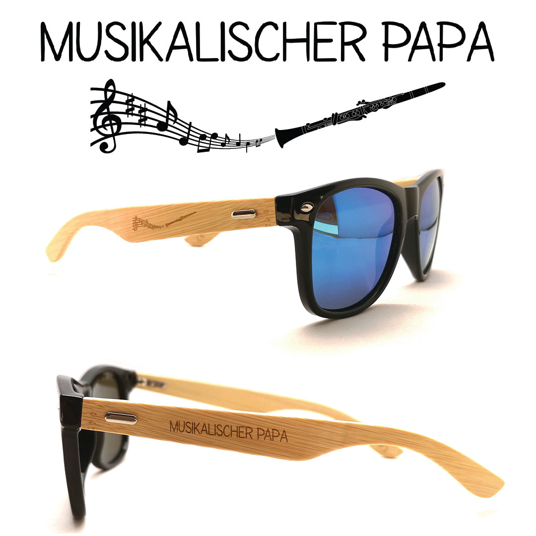 Musiker Sonnenbrillen Klarinette Papa