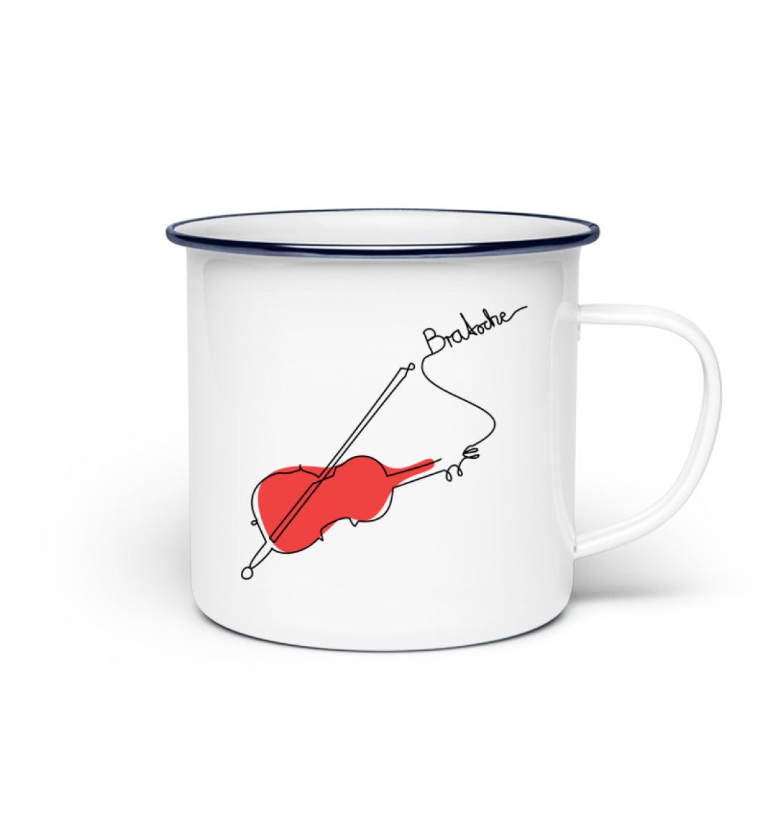 Bratsche Emaille Tasse