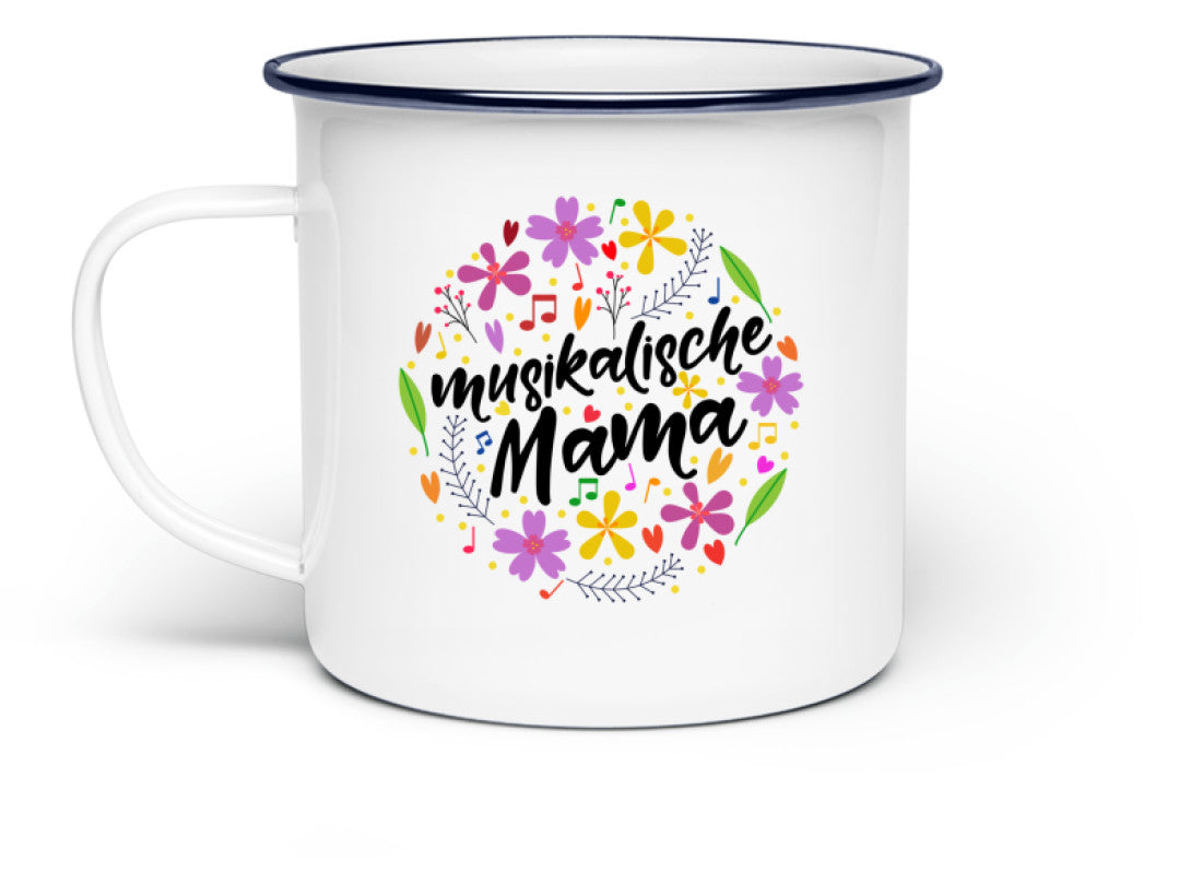 Emaille Tasse Musiker Mama beste Mama