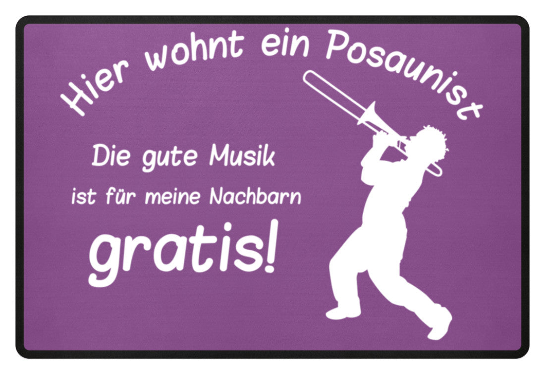 Fußmatte Posaune