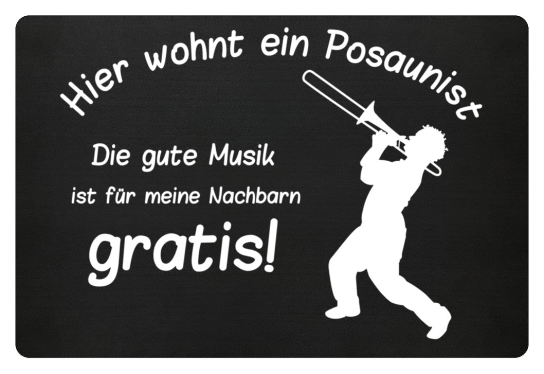 Fußmatte Posaune