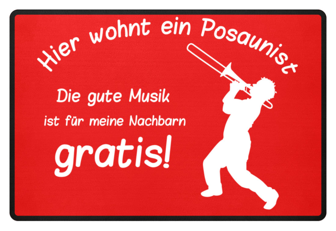 Fußmatte Posaune