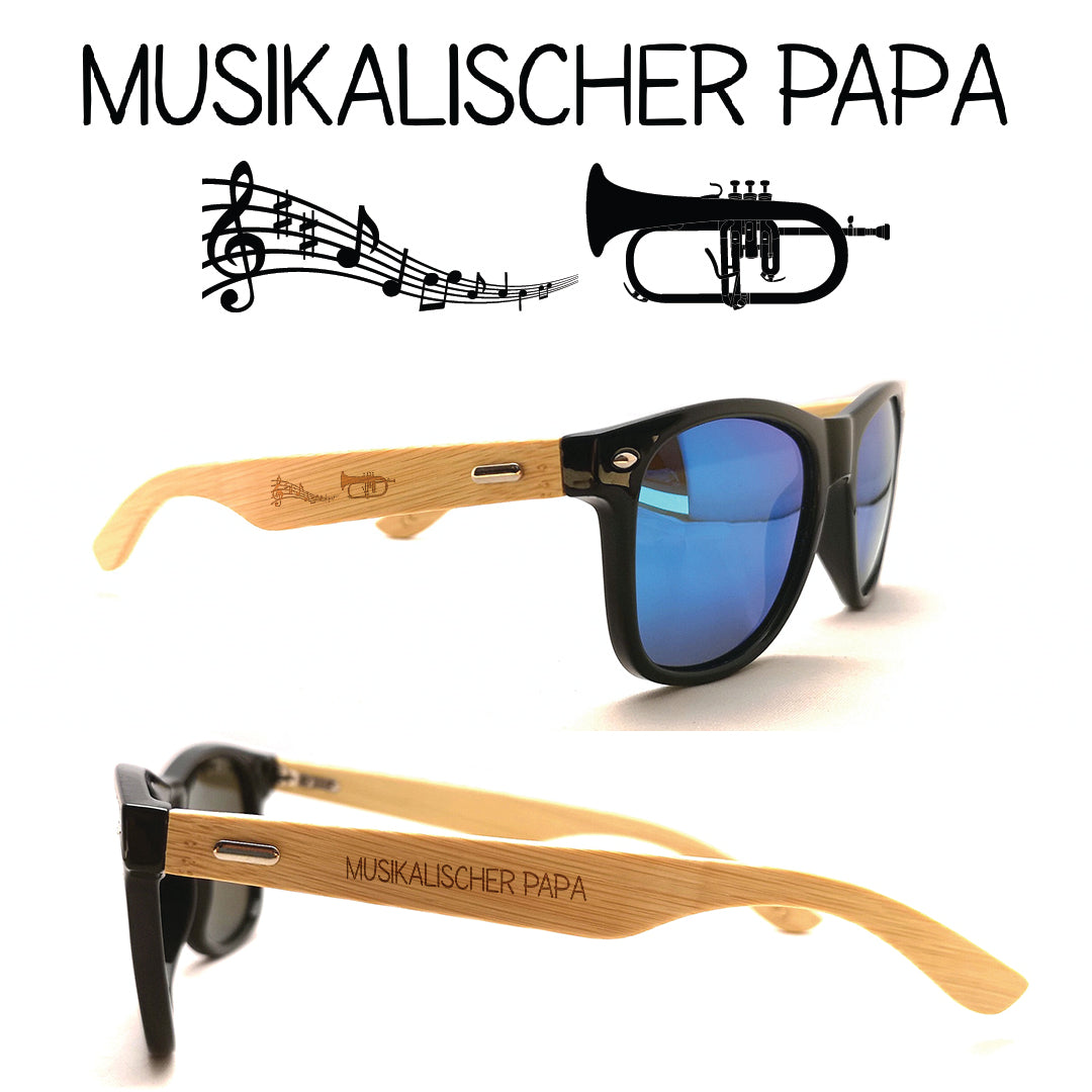 Musiker Sonnenbrillen Flügelhorn Papa