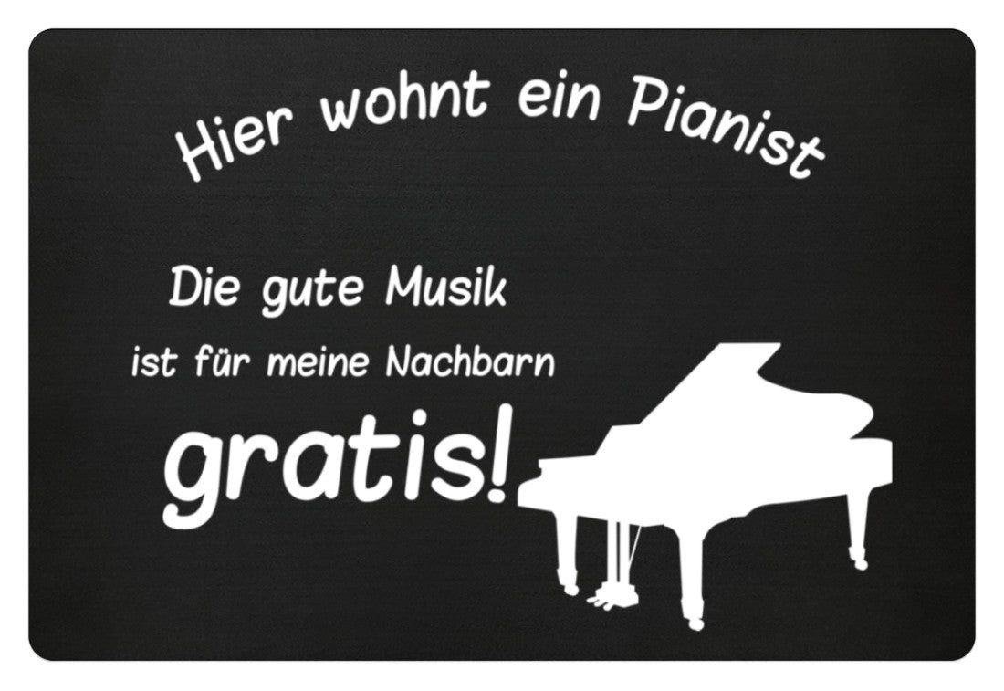 Fußmatte Pianist Klavier