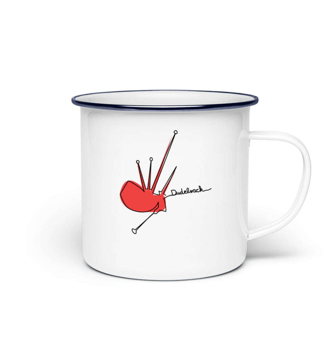 Emaille Tasse Dudelsack