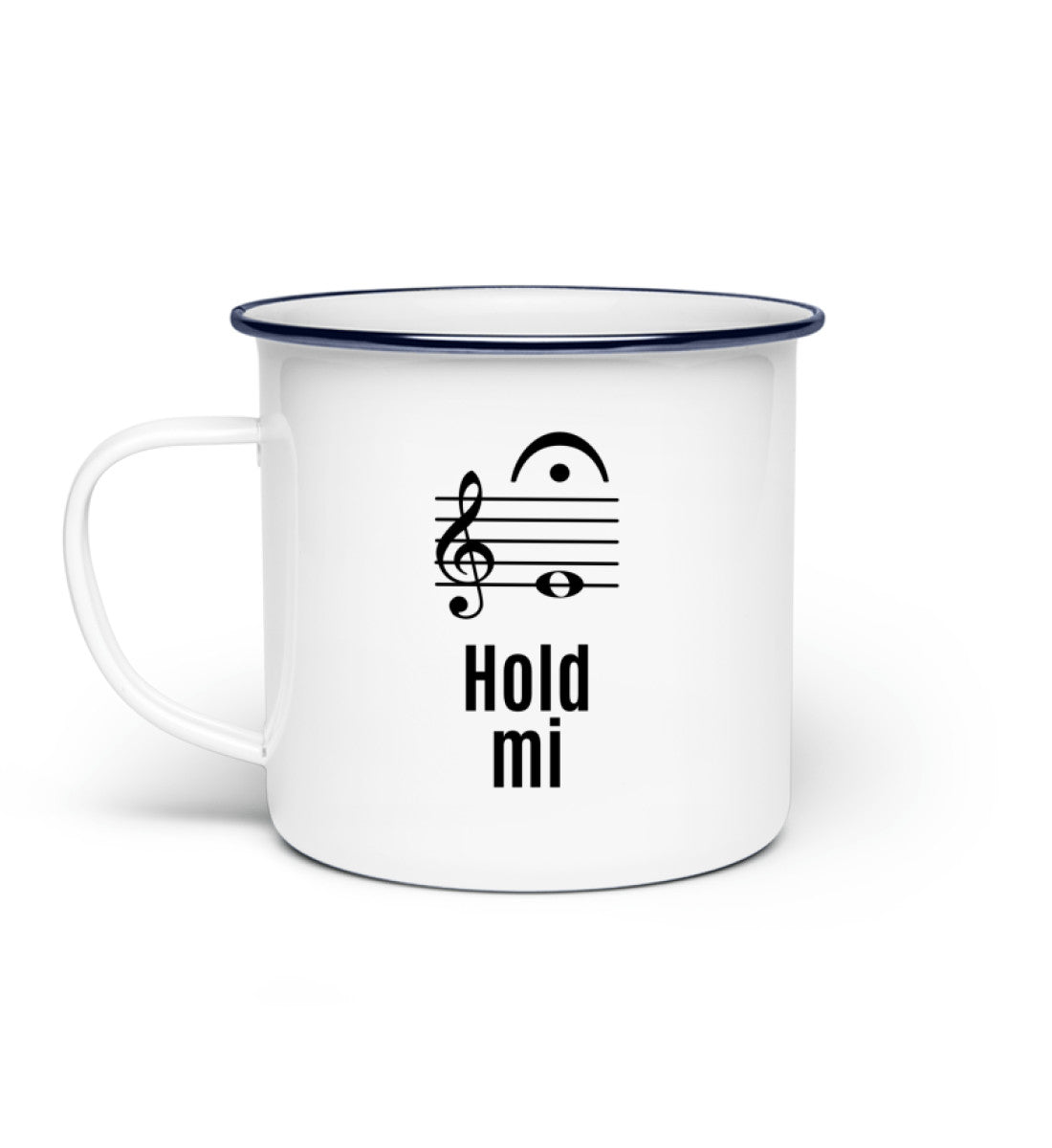 Musiker Emaille Tasse Hold Mi
