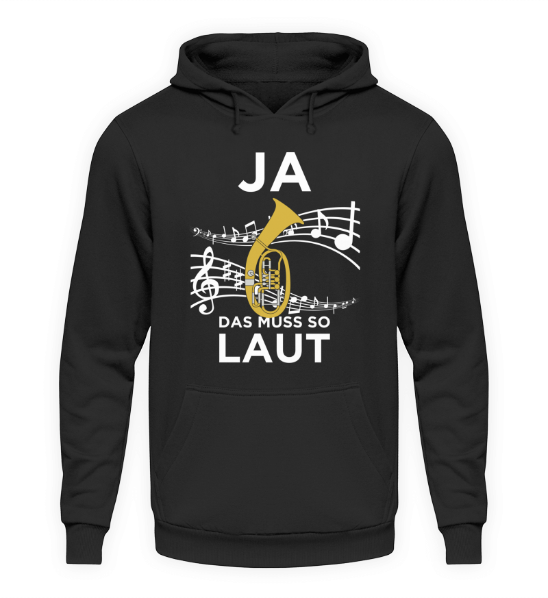 Lustiger Tenorhorn Muss Laut Premium Bio Hoodie