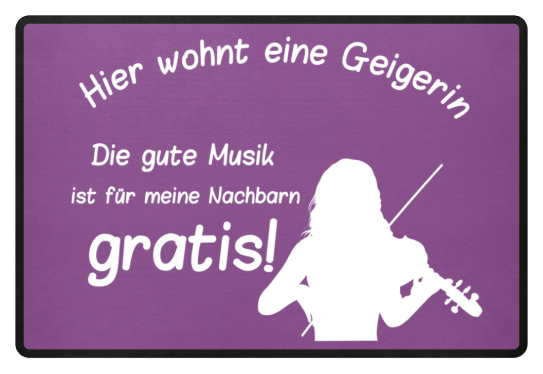 Lustiger Geigen Fußmatte