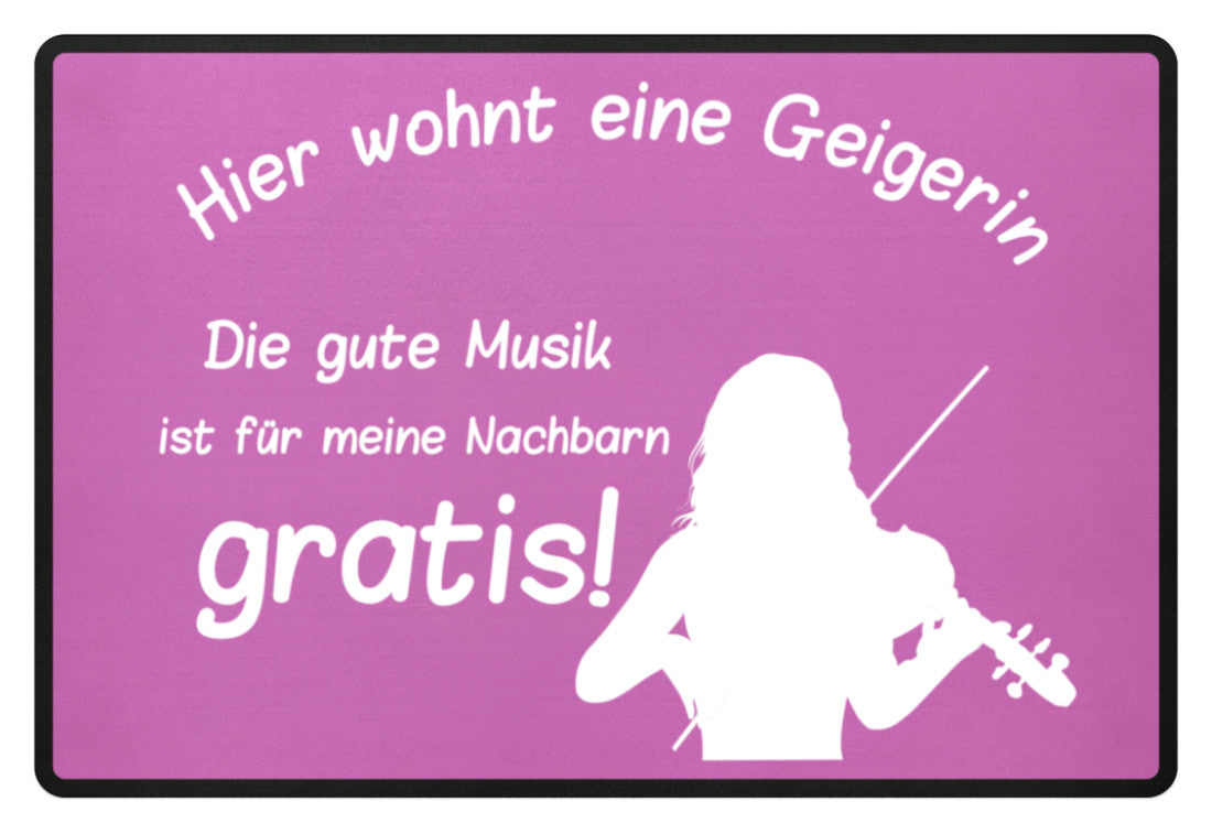 Fußmatte Geigerin
