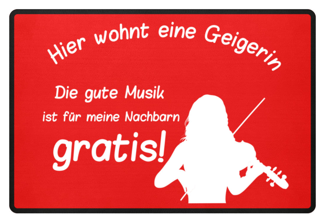 Fußmatte Geigerin