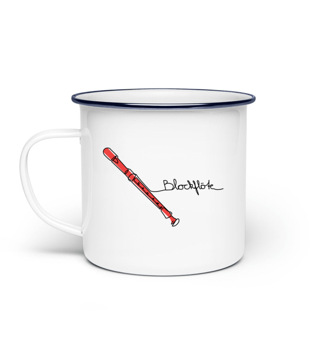 Emaille Tasse Blockflöte