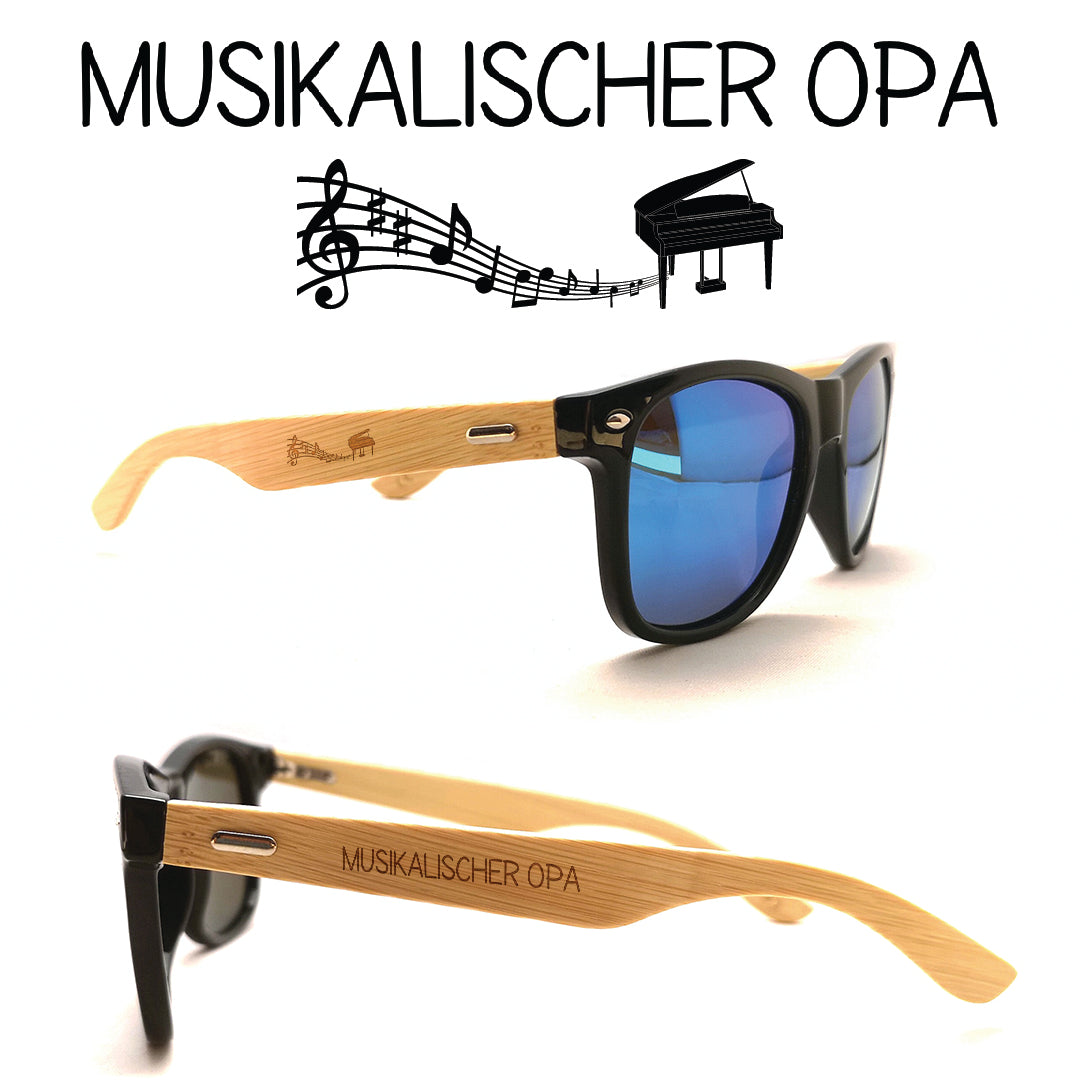 Musiker Sonnenbrillen  Klavier Opa