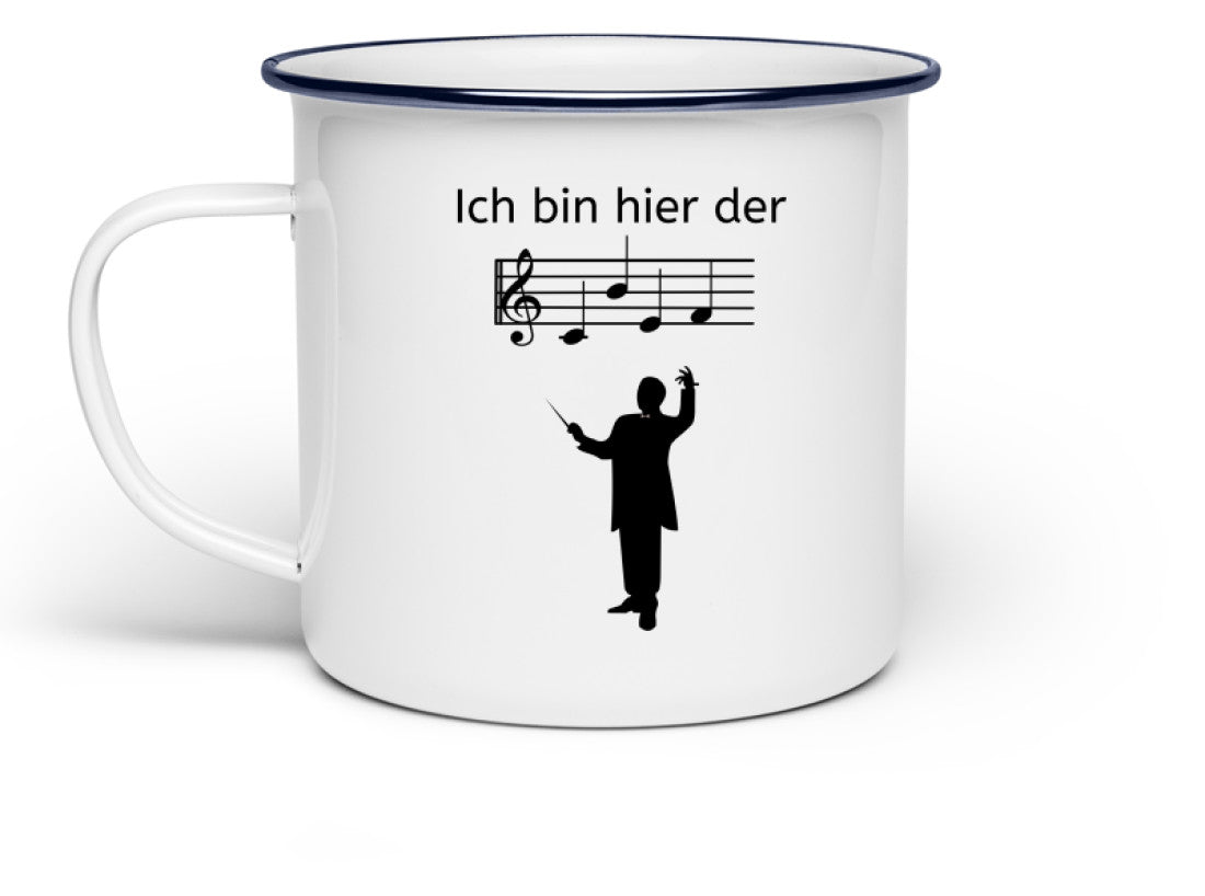 Chef Dirigent Emaille Tasse