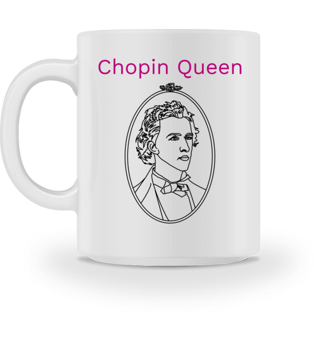 Lustige Musiker Tasse Chopin Queen