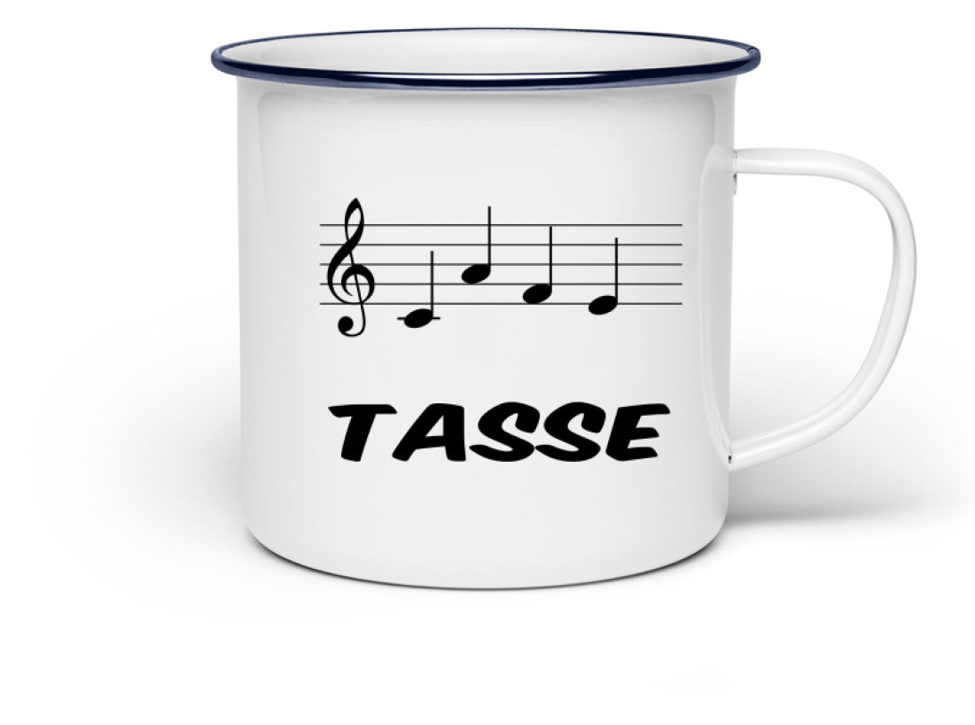 Emaille Tasse Musiker