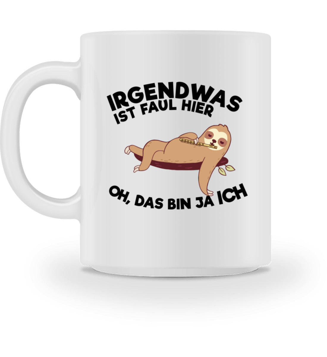 Querflöte Faultier Tasse