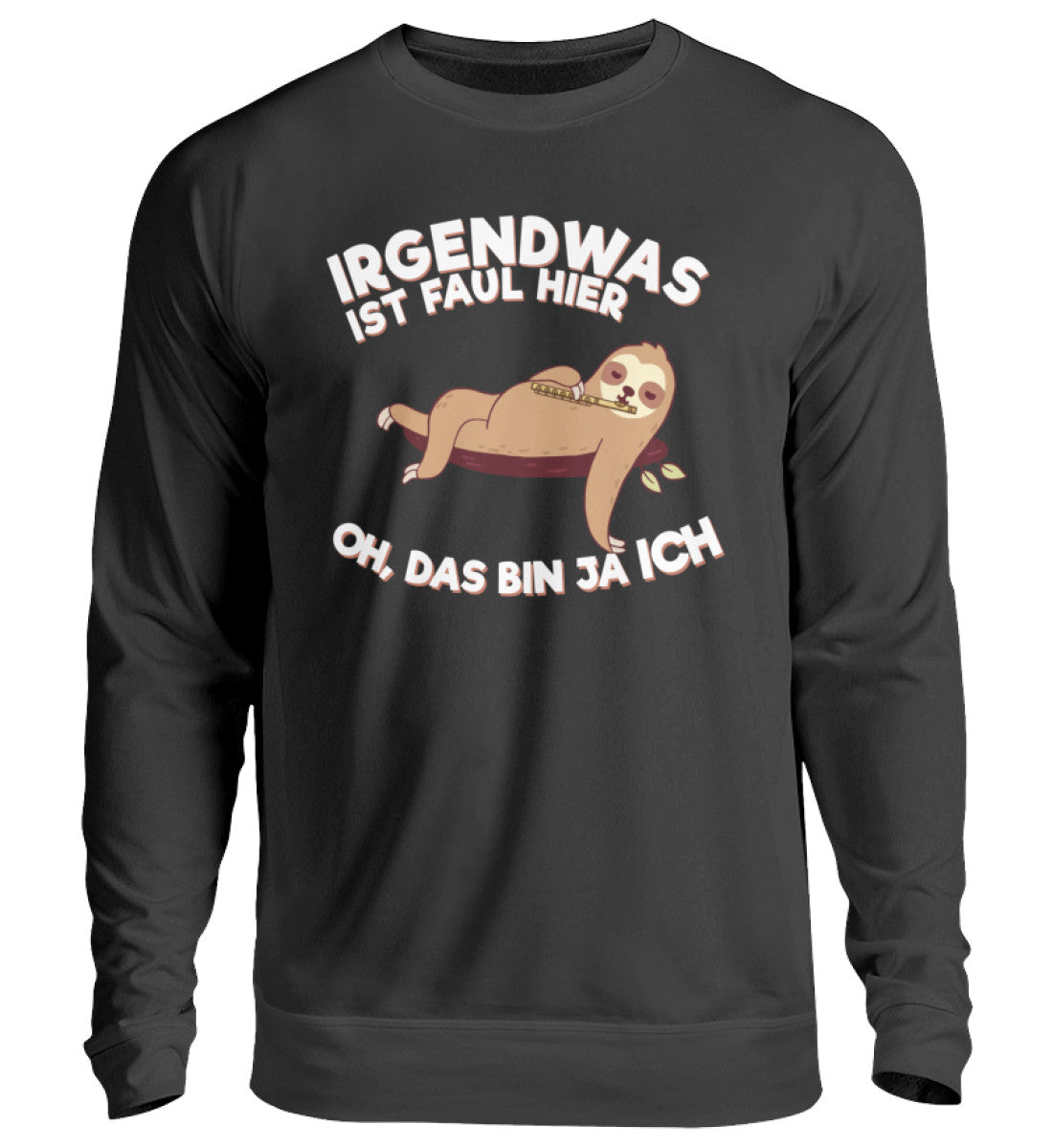 Querflöte Faultier Pullover