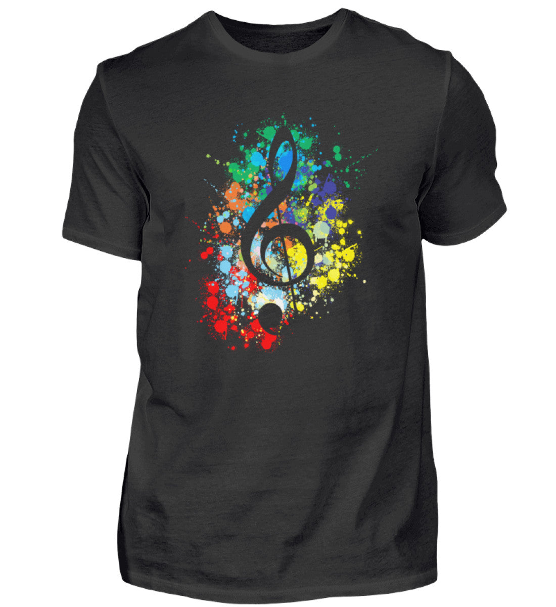 Violinschlüssel Splash Design Shirt