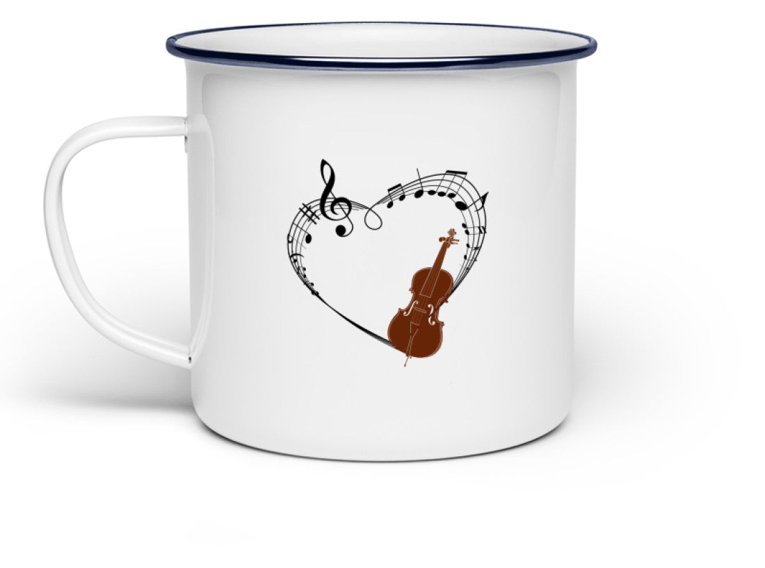 Cello Emaille Tasse