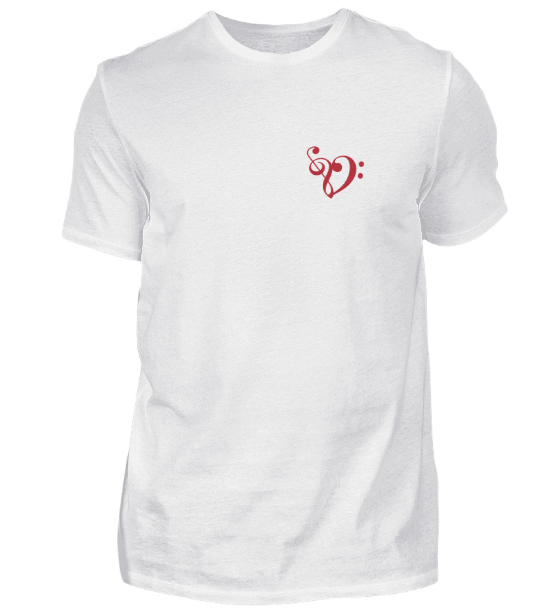 Musiker Herz T-Shirt Weiß