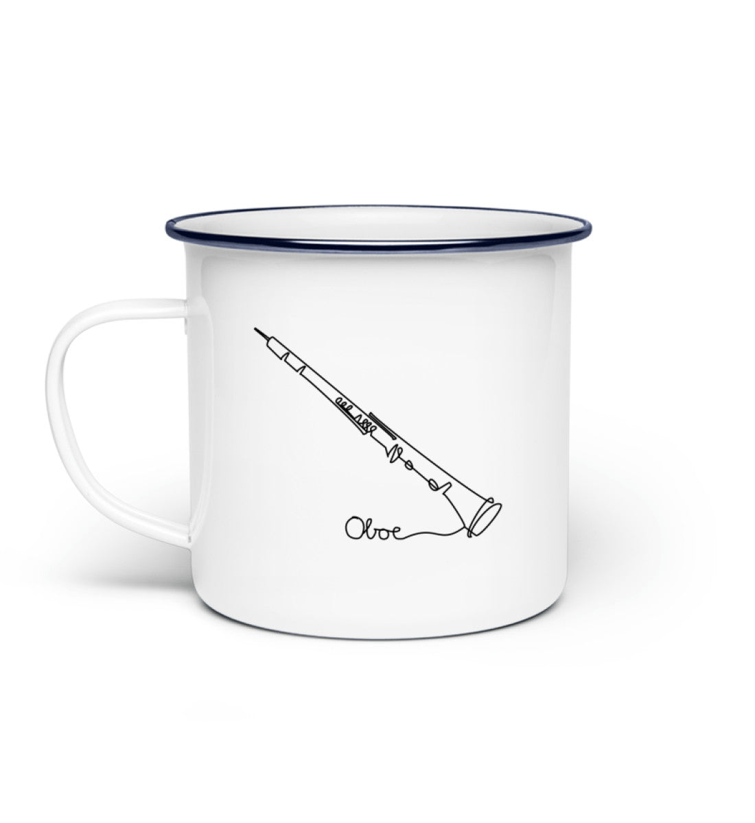 Oboe Emaille Tasse