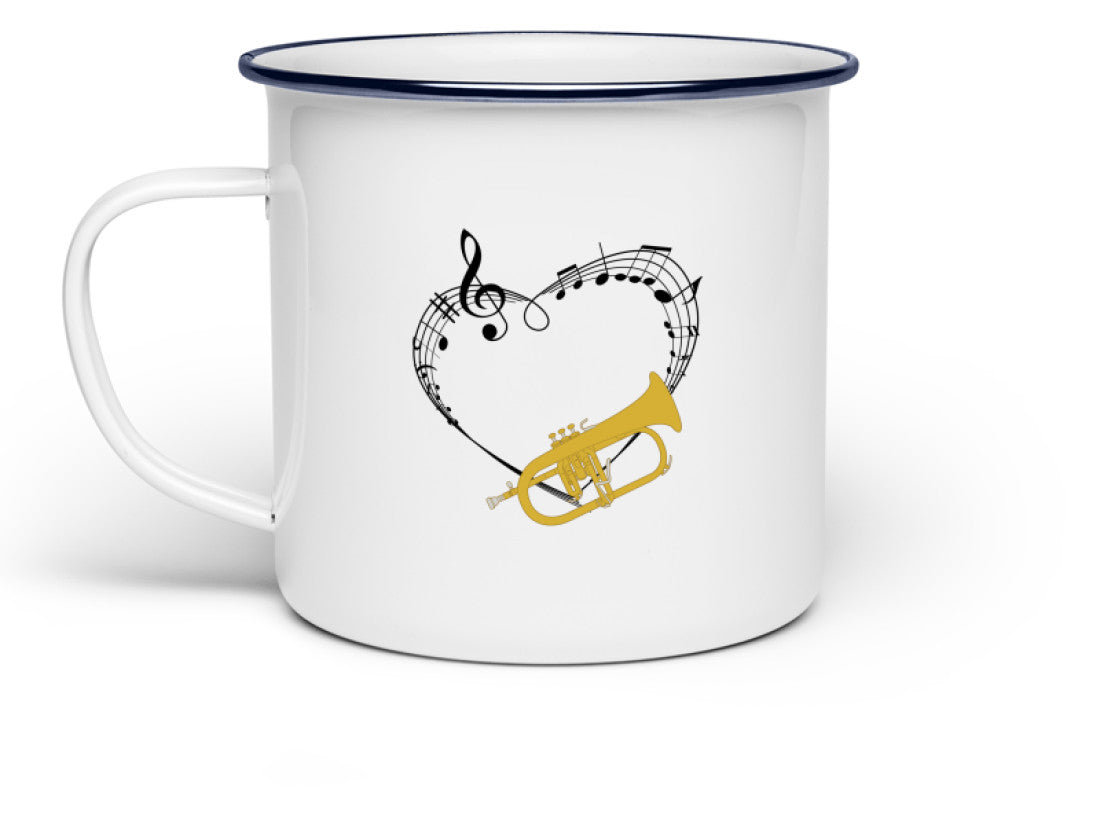Emaille Tasse Flügelhorn