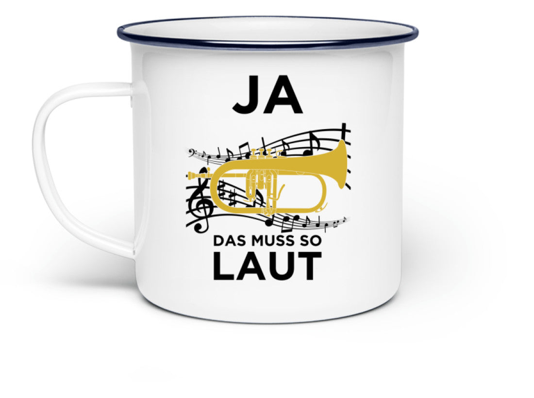 Emaille Tasse Flügelhorn