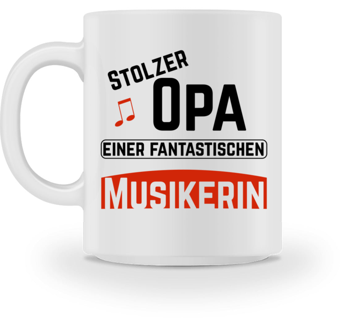 Kaffeetasse für Stolze Opa Musiker