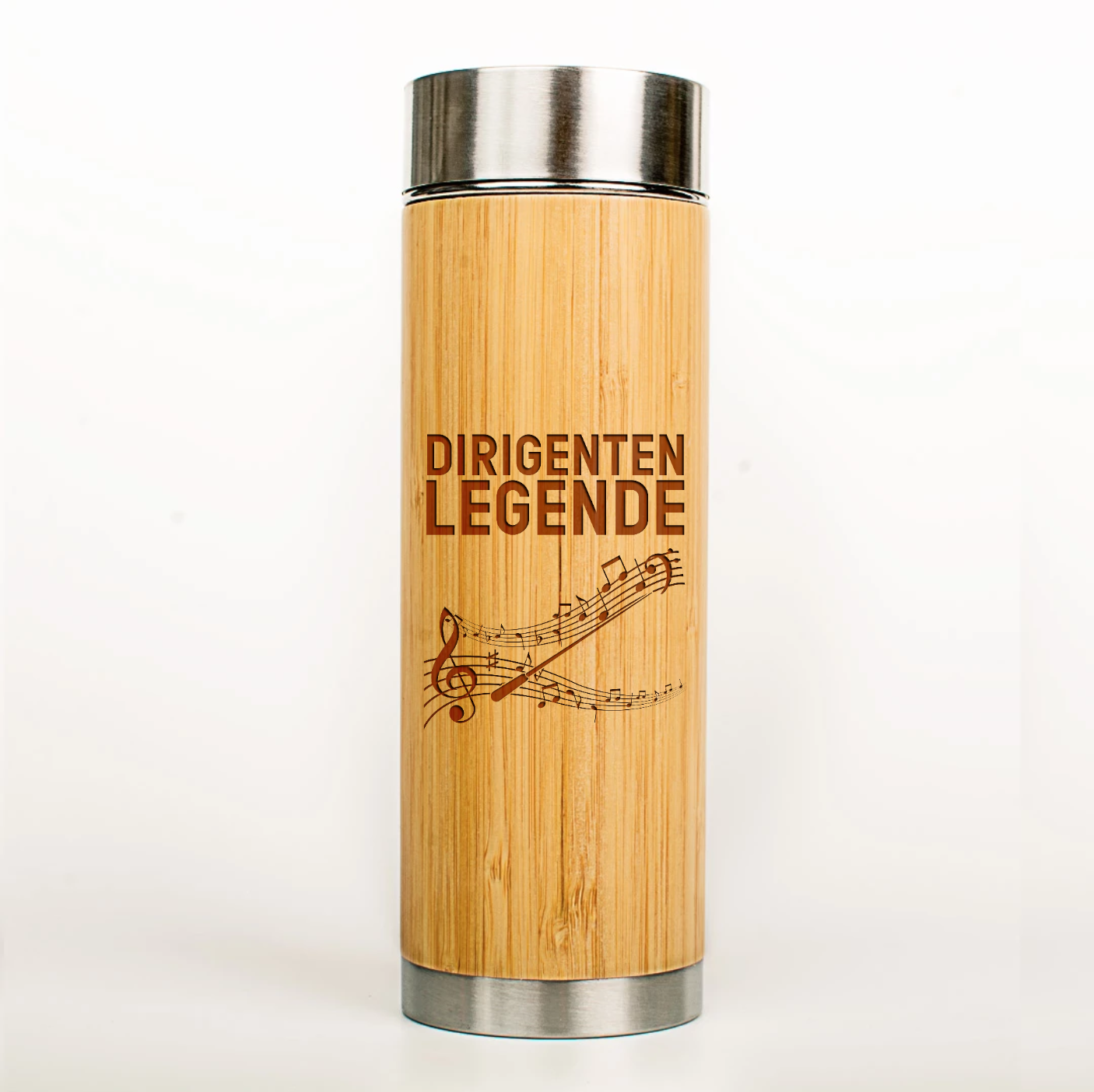 Musiker Bio-Bambus-Thermoskanne "Dirigenten Legende"