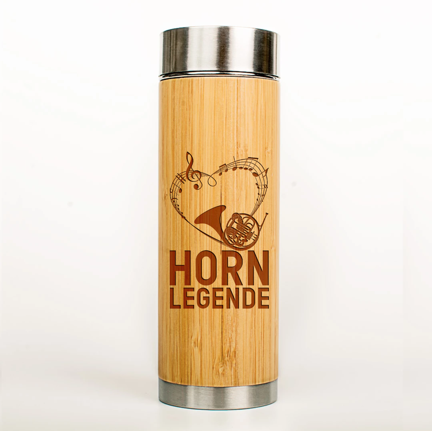Musiker Thermoskanne Horn Legende