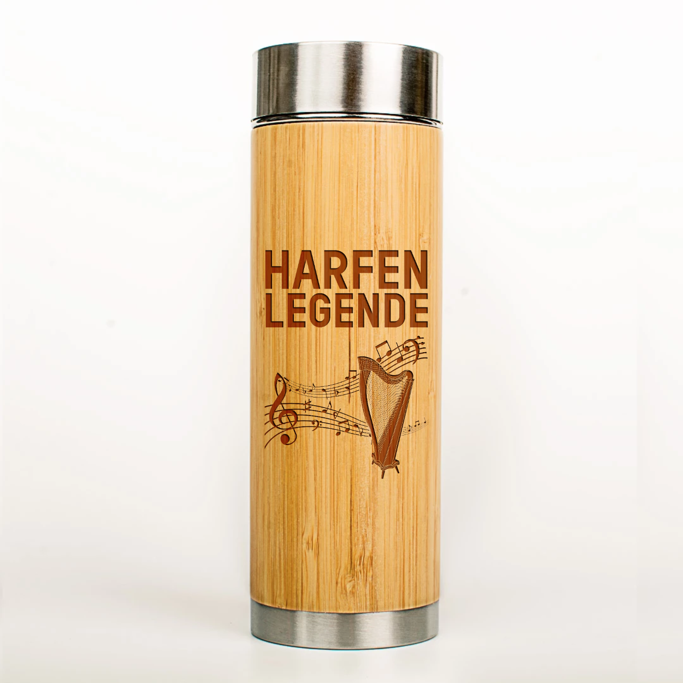 Musiker Thermoskanne Harfen Legende