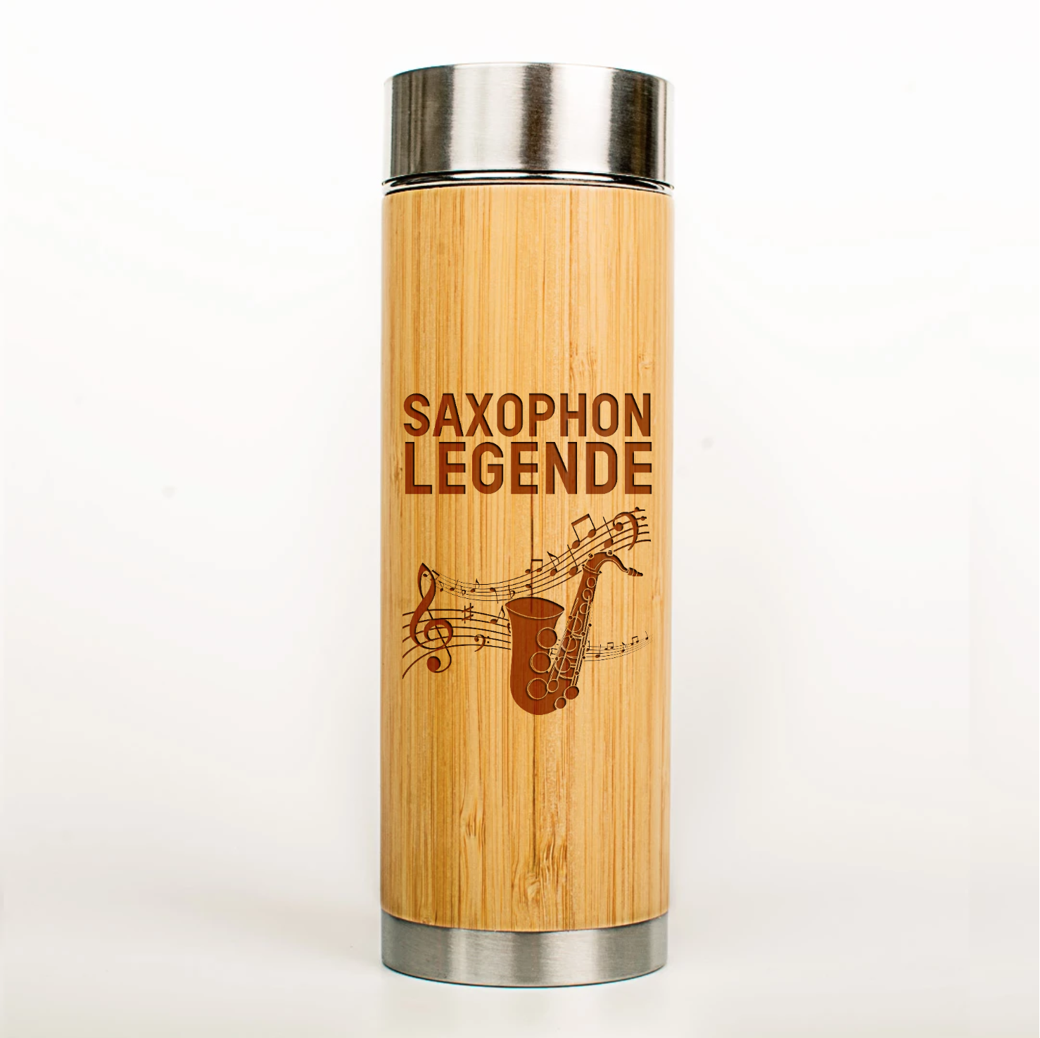 Musiker Thermoskanne Saxophon Legende