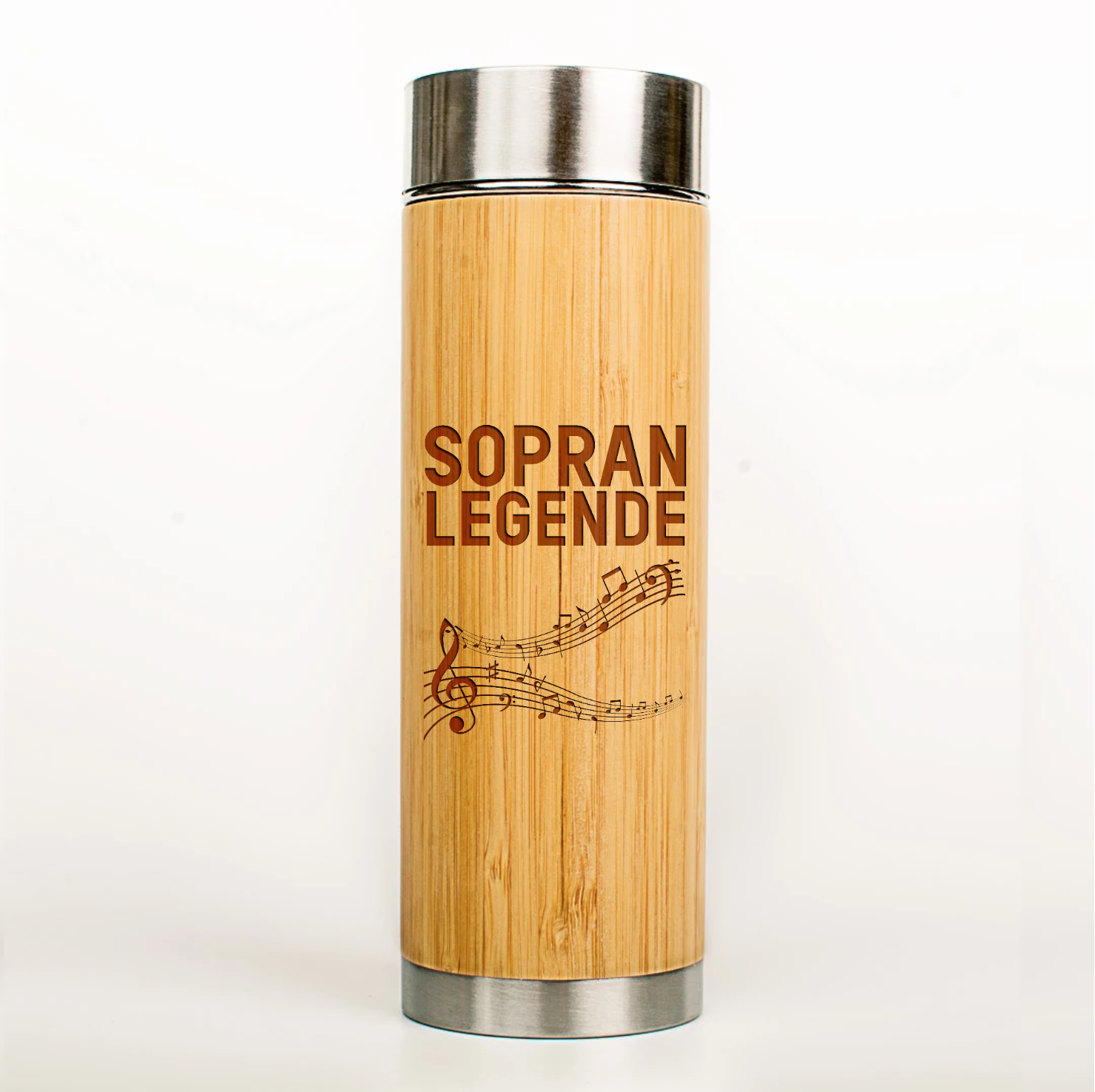Musiker Bio-Bambus-Thermoskanne "Sopran Legende"